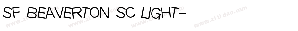 sf beaverton sc light字体转换